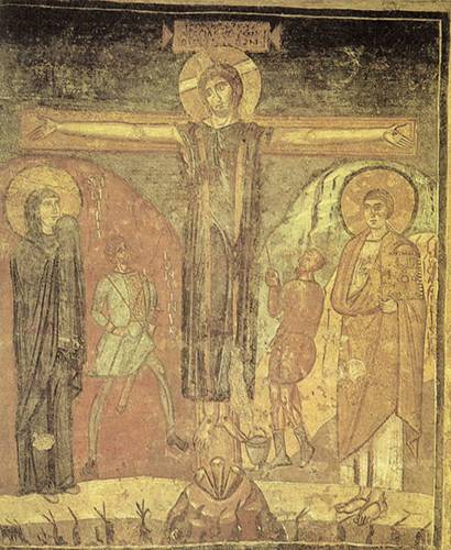 Crucifixion ca. 741-752    Santa Maria Antiqua  Roma